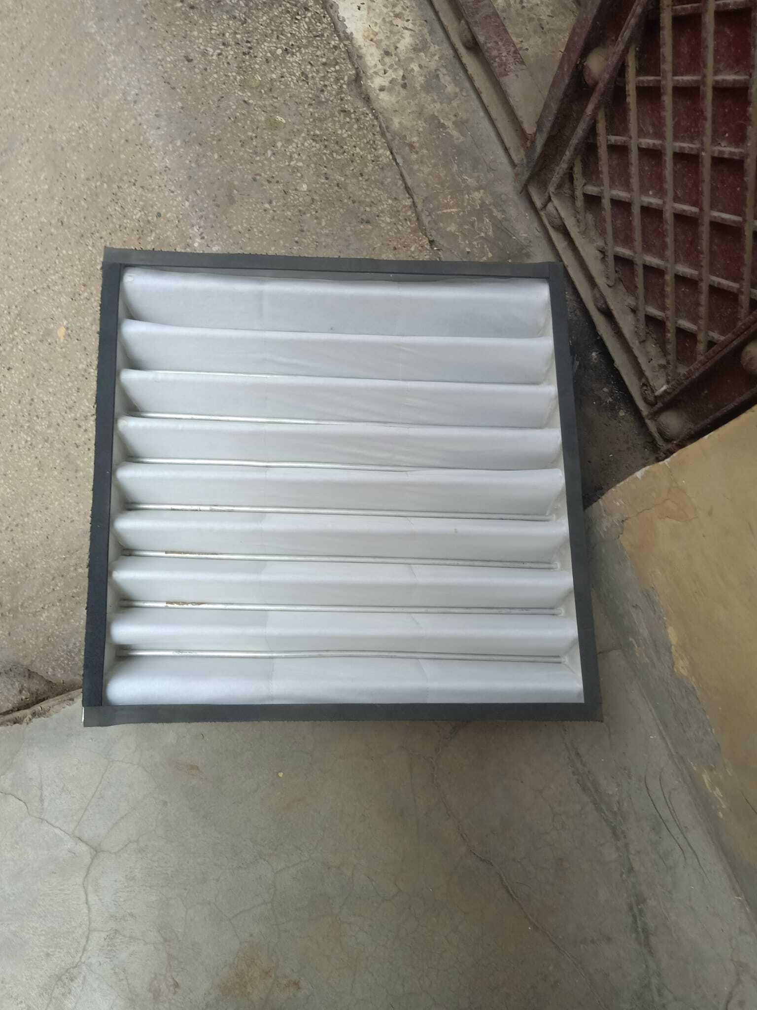 Ahu Fine Filter - Galvanized Steel, 20x20x6 Inches, White | High Dust Holding Capacity, Washable And Reusable, Low Initial Pressure Drop