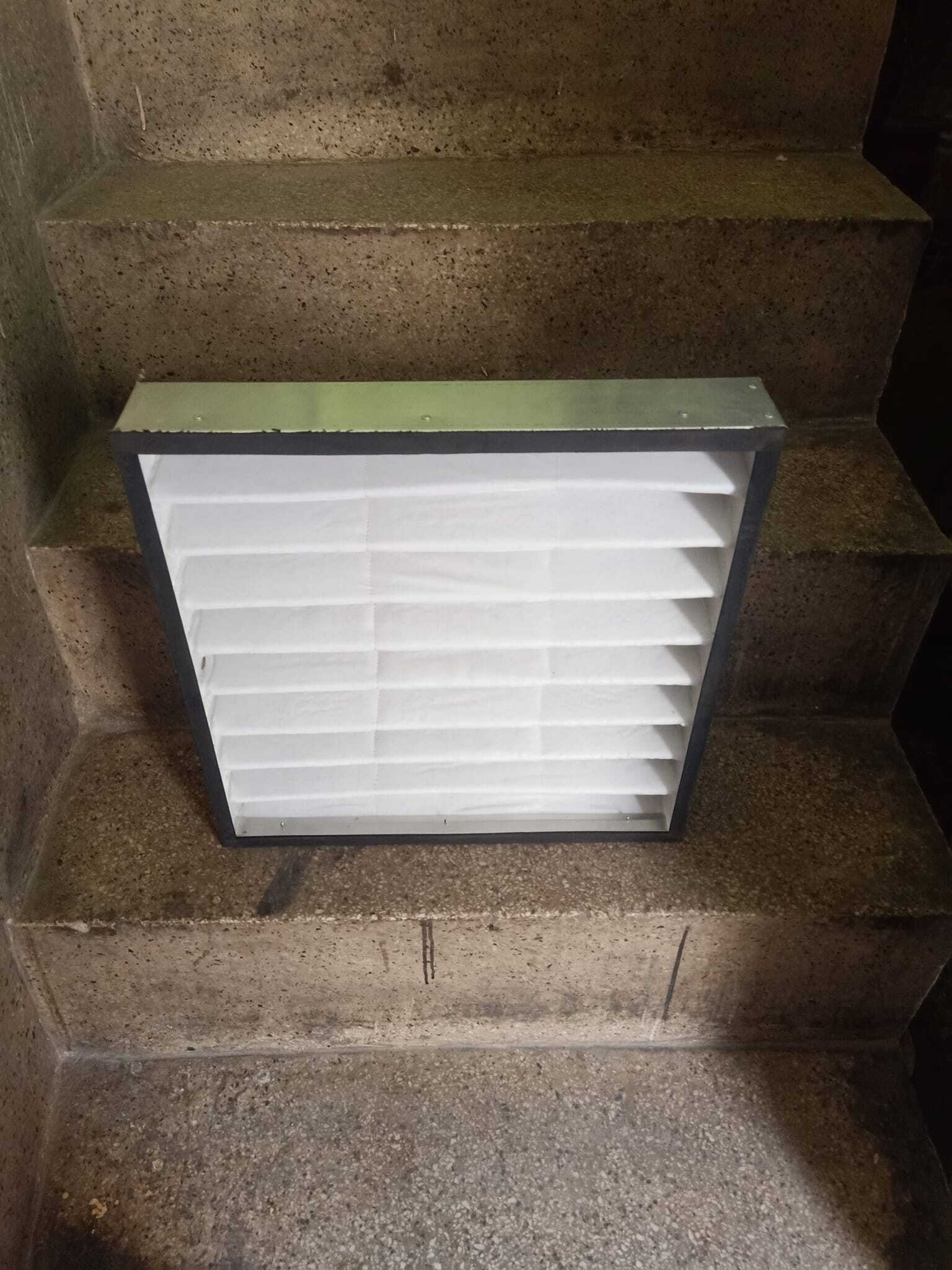 Ahu Fine Filter - Galvanized Steel, 20x20x6 Inches, White | High Dust Holding Capacity, Washable And Reusable, Low Initial Pressure Drop