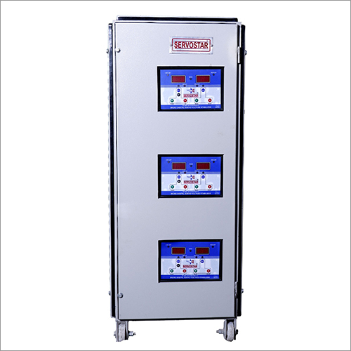 Industrial Servo Stabilizer - Three Phase Analog Voltage Regulator | High Efficiency Performance