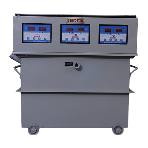 Industrial Servo Stabilizer - Three Phase Analog Voltage Regulator | High Efficiency Performance