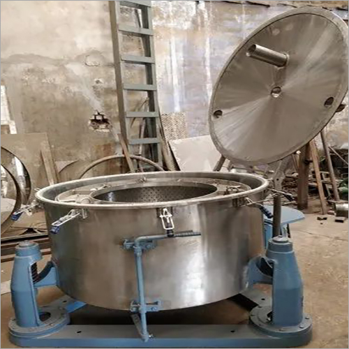 48 Inch SS Centrifuge Machine - 48" Basket Dia, 300 kg/batch Capacity, Manual Top Load, 850 RPM | Silver and Blue, Ideal for Industrial Use