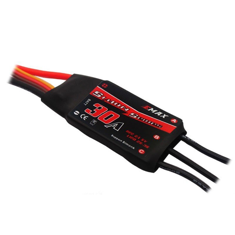 Emax Simonk 30a Brushless Esc Speed Controller For Multicopter Quadcopter - Rs1315 - Color: Black And Red