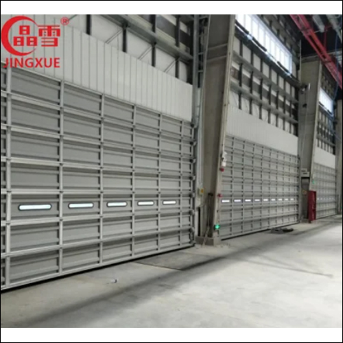 Aluminium Alloy Electric Lifting Overhead Sectional Door For Logistics Warehouse Application: Commercial