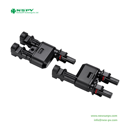 Pv4.0 Solar Branch Connectors 1000vdc 30a Ip67 Waterproof Mc 4 T Branch Connectors - Color: Black