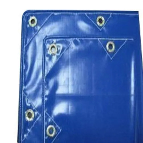 PVC Coated Tarpaulin Cover - PVC Material, Customized Size, Blue Color | Plain Design, Tailored to Any Specification