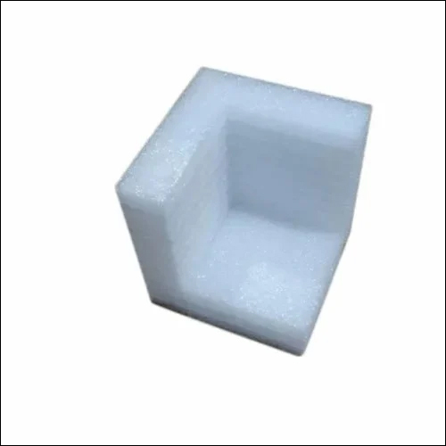 White EPE Foam Corner Protector - Rectangular Shape, Available in 30/25/20/15/10 Inches Thickness, Safeguards Against Jerk During Transportation