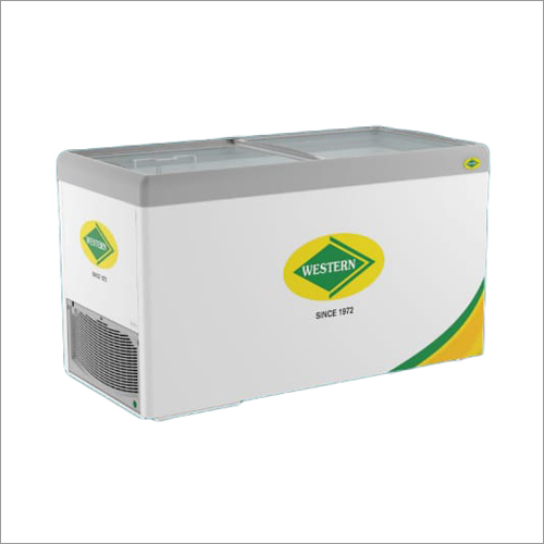पीवीसी 441 लीटर ग्लास टॉप डीप फ्रीजर
