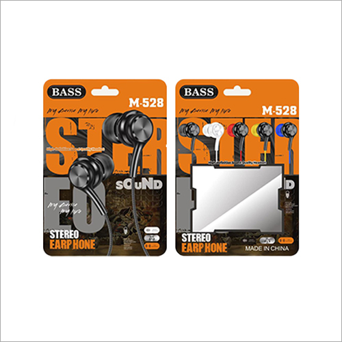 M 528 स्टीरियो वायर्ड इयरफ़ोन बॉडी सामग्री: रबर