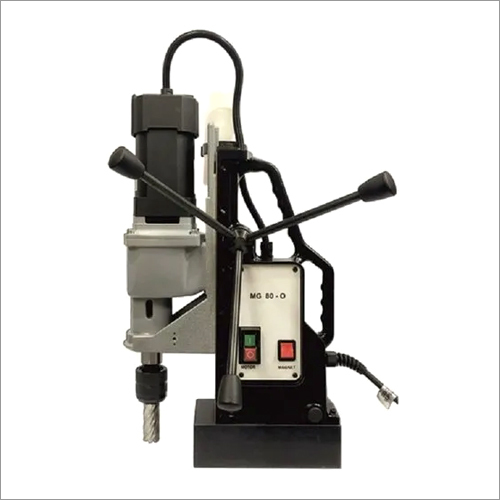 Ojasvi Magnetic Core Drilling Machine - 80MM Drilling Diameter, 1800W Power Consumption, 29000N Magnet Force | Black Color, 6 Months Warranty, Weighing 27 Kilograms