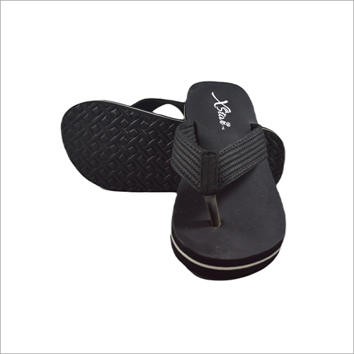 DSC 0604 Slipper - PU Upper, PU Outsole | Black, Slip-On Style, Men's Footwear for Spring, Summer, Winter, and Rainy Seasons - 1 Year Warranty