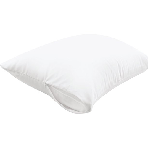 Pillow Protector - Industrial Grade Cotton Blend, White Color For Enhanced Durability And Protection
