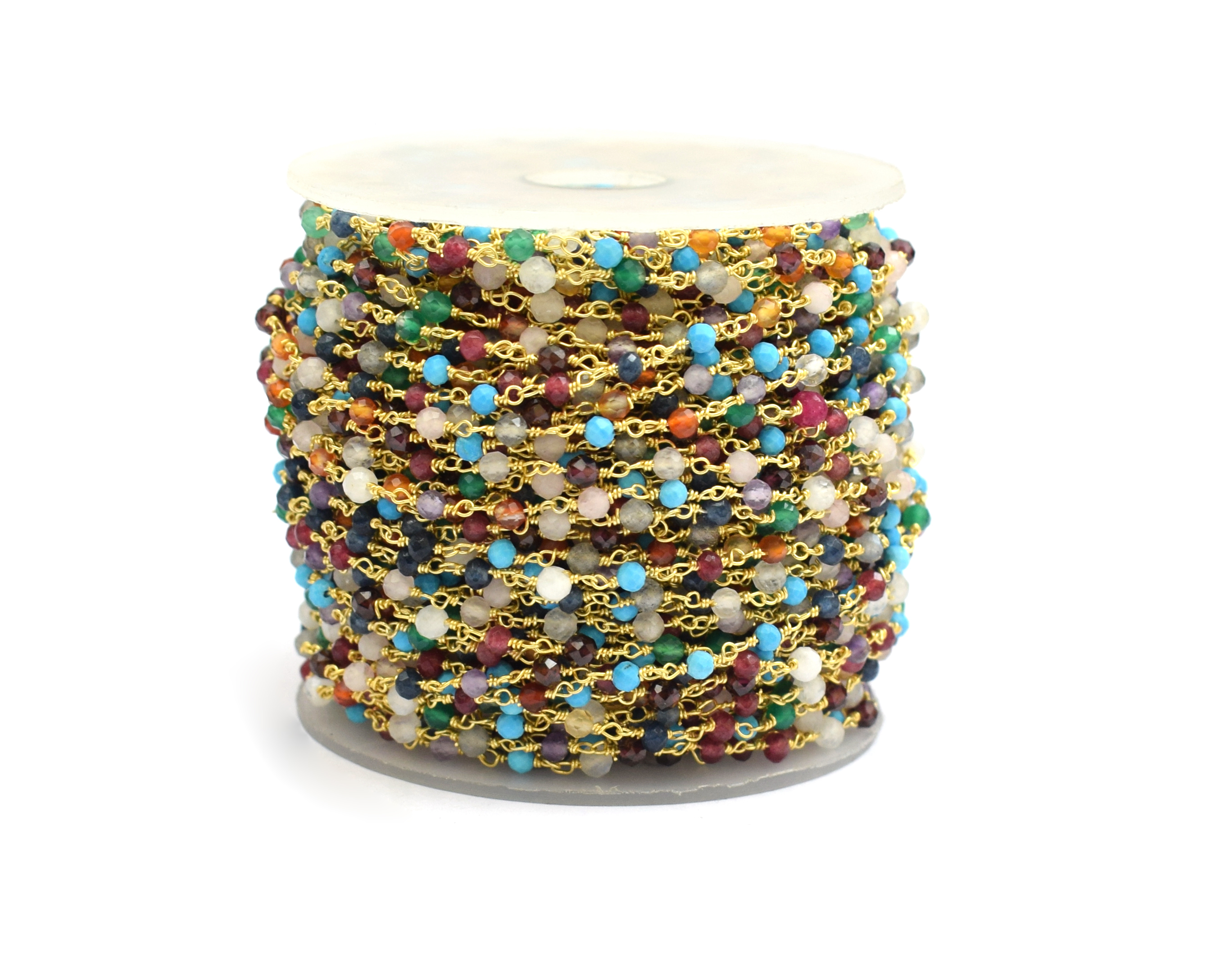 Multi Gemstone Beaded Rosary Chain