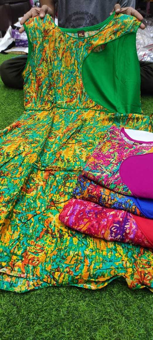 Kurti Collection Rayon - Cotton-rayon-silk Blend, Size M To Xxl, Yellow | Breathable, Washable, Embroidered Casual Ethnic Wear