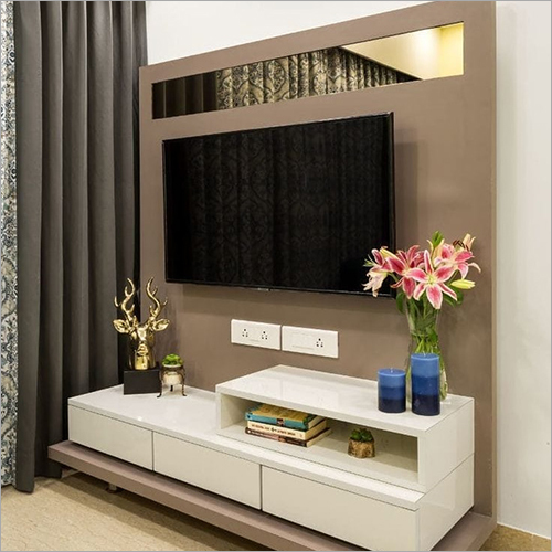 पॉलिश डिजाइनर वुड एलसीडी पैनल