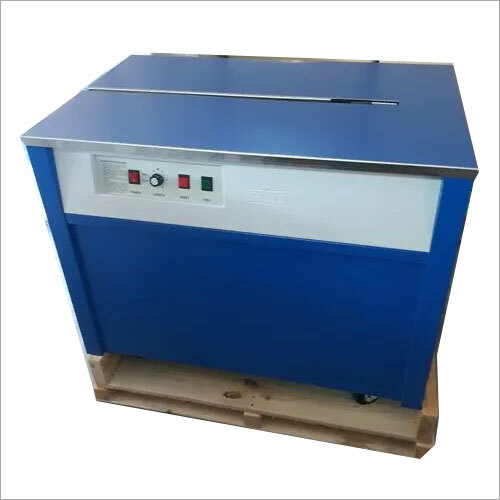Box Strapping Machine - Metal Construction, Automatic Operation, Blue Color | Durable Performance, User-friendly Human Machine Interface