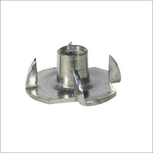 Mild Steel T Nut - Silver, Grade A, Round Head | Industrial & Commercial Use, Easy Installation In Soft Plywood, High Standard Durability
