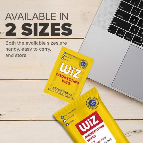 Wiz Single Non Alcoholic Disinfecting Wet Wipes Age Group: Adults