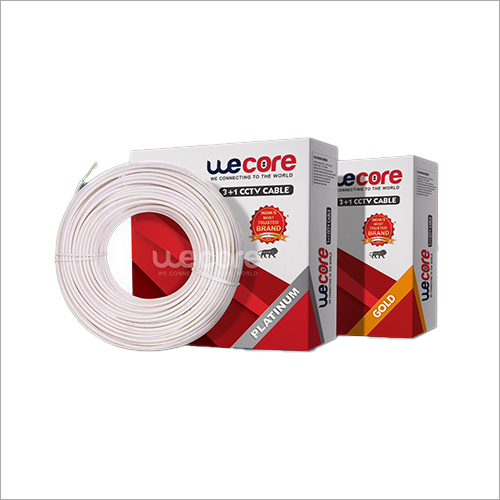 CCTV Camera Cables 90 Meter - Copper Conductor, PVC Insulation 0.45mm, White Jacket | Applications: Industrial, Marine, Military, Mining, Power Station, Railway, Telecommunication