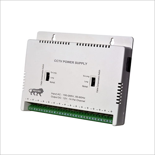 CCTV Power Supply - Mild Steel, Single Phase, 150 Volt Input, 50 Hertz Output | Shock Resistant, Temperature Proof Design