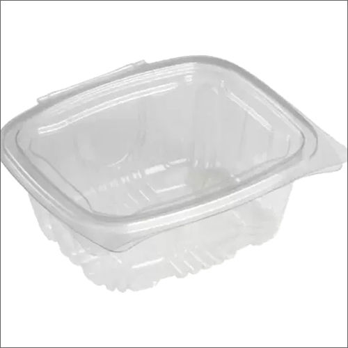 Transparent 500ml Plastic Hinged Box