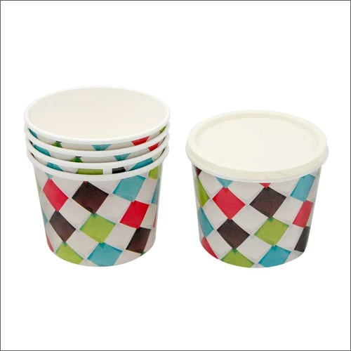 500ml Paper Container - Paper Material, Various Sizes Available, Multicolor | Ideal For Food Use In Diverse Industrial Applications
