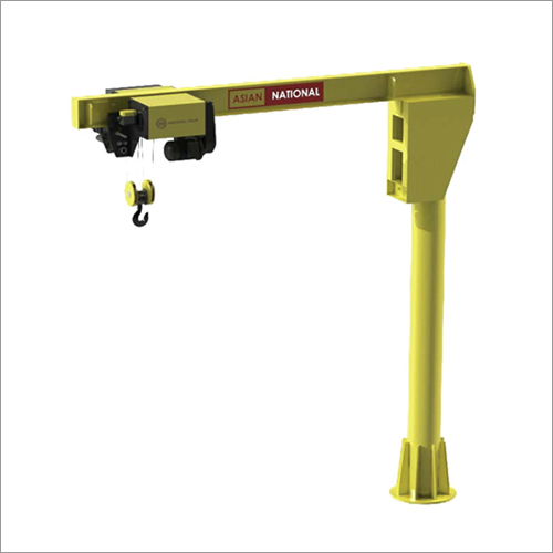 Yellow Industrial Jib Crane