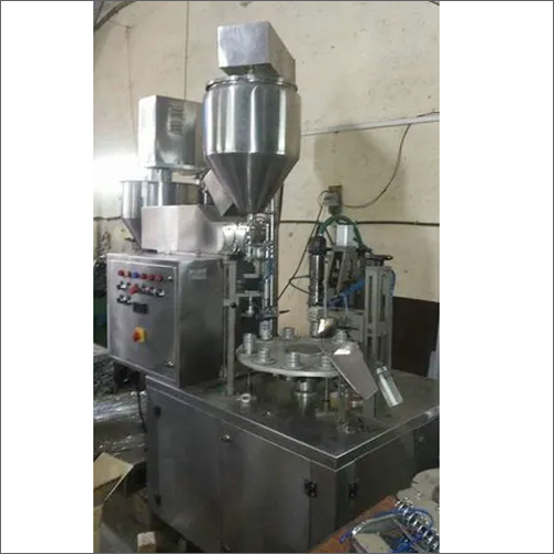 Automatic Rotary Tube Filling Machine - Stainless Steel, Plc Control, Silver Color | High Efficiency, High Performance, Stable Operation, Simple Control