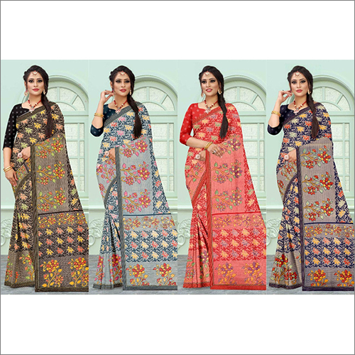 Different Available Ladies Designer Printed Saree