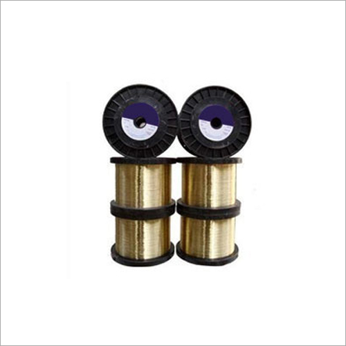 Industrial EDM Brass Wire - Brass Material, Golden Color | High Tensile Strength, Flexible, Semi-Automatic Packaging, Zinc Plated, Diffused & Bare Options