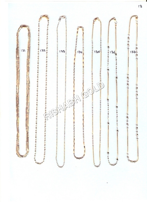 Fancy Gold Chain Set - Gold Material, Adjustable Size, Unisex Design | Ideal for Weddings, Parties, Engagements, Anniversaries, and Gifts