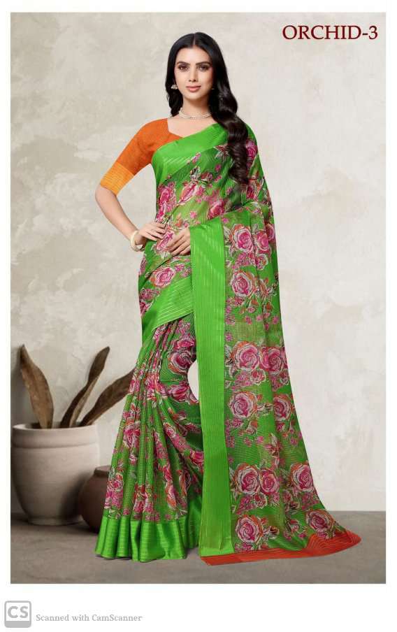Ikkat Premium Soft Cotton With Jari - Color: Multicolor