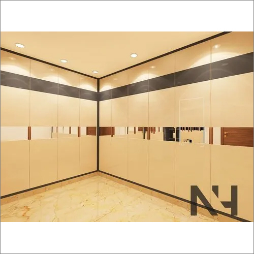 ब्राउन वुडन मॉड्यूलर वॉर्डरोब