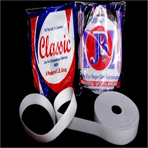 Elastic Narrow Woven Fabric - High-Quality Material | Available in Various Sizes and Shapes, Different Colors, Plain Pattern, Seamless Finish