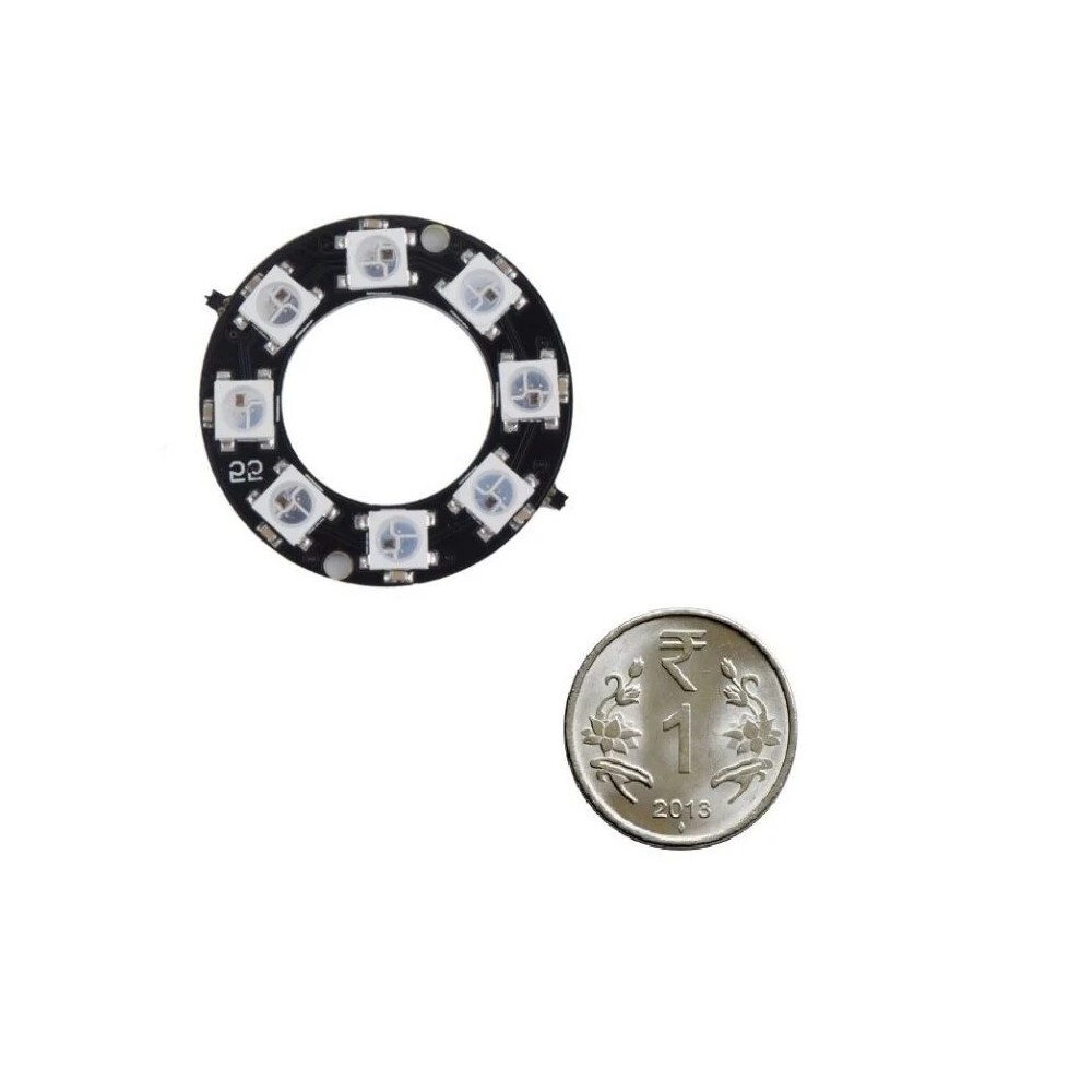 8 Bit Ws2812 5050 Rgb Led Built-in Full Color Driving Lights Circular Development Board