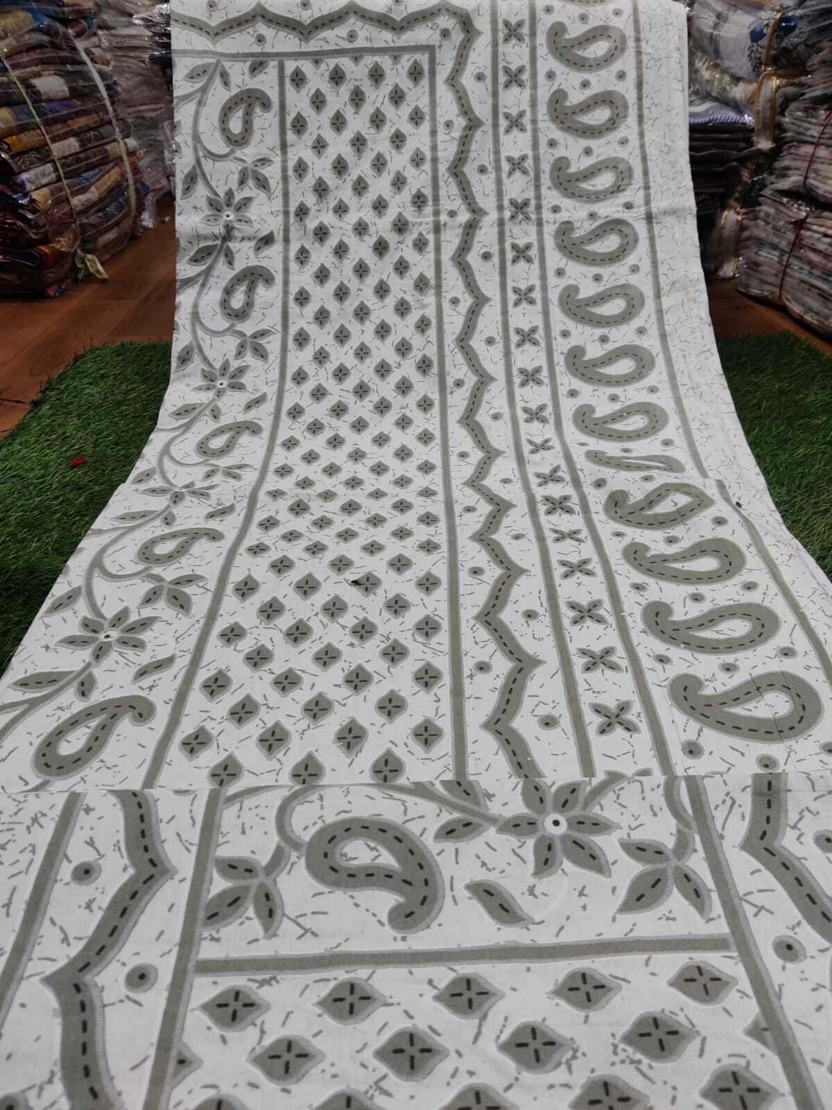 Cut Work Bedsheet - 100% Cotton, 95x108 Inches, Off-white | Set Contains 1 King Size Bedsheet With 2 Pillow Covers, Ideal For Bedroom