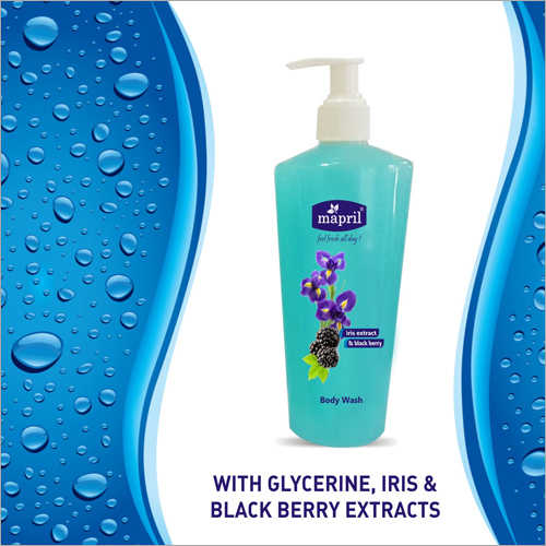 Herbal Body Wash - Gel Form, Deep Cleansing With Blackberry & Iris Extract | Natural Ingredients, Uv Blocking, Non-drying, For All Skin Types