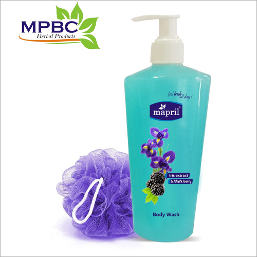 Herbal Body Wash - Gel Form, Deep Cleansing With Blackberry & Iris Extract | Natural Ingredients, Uv Blocking, Non-drying, For All Skin Types