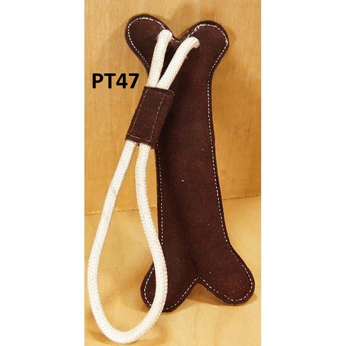 Faux Leather Fetch Dog Toy - Size: 27cm