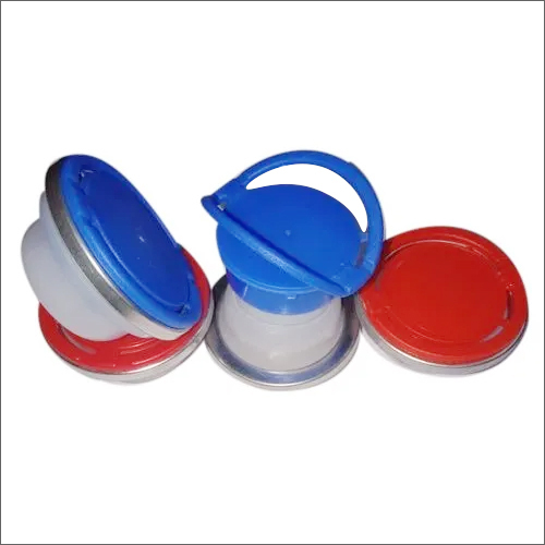 42mm Ring Metal Spout Cap - Plastic Material, 42mm Size, Worm Embossed Treatment | Durable, Moisture-Resistant Capping Solution for Bottles