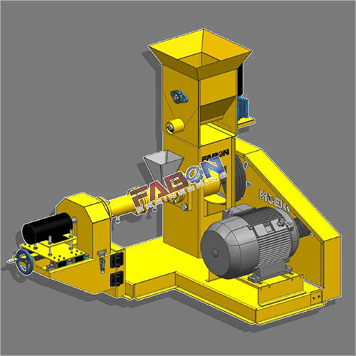 येलो फ्लोटिंग फिश फीड मशीन 75-100 किलो घंटा