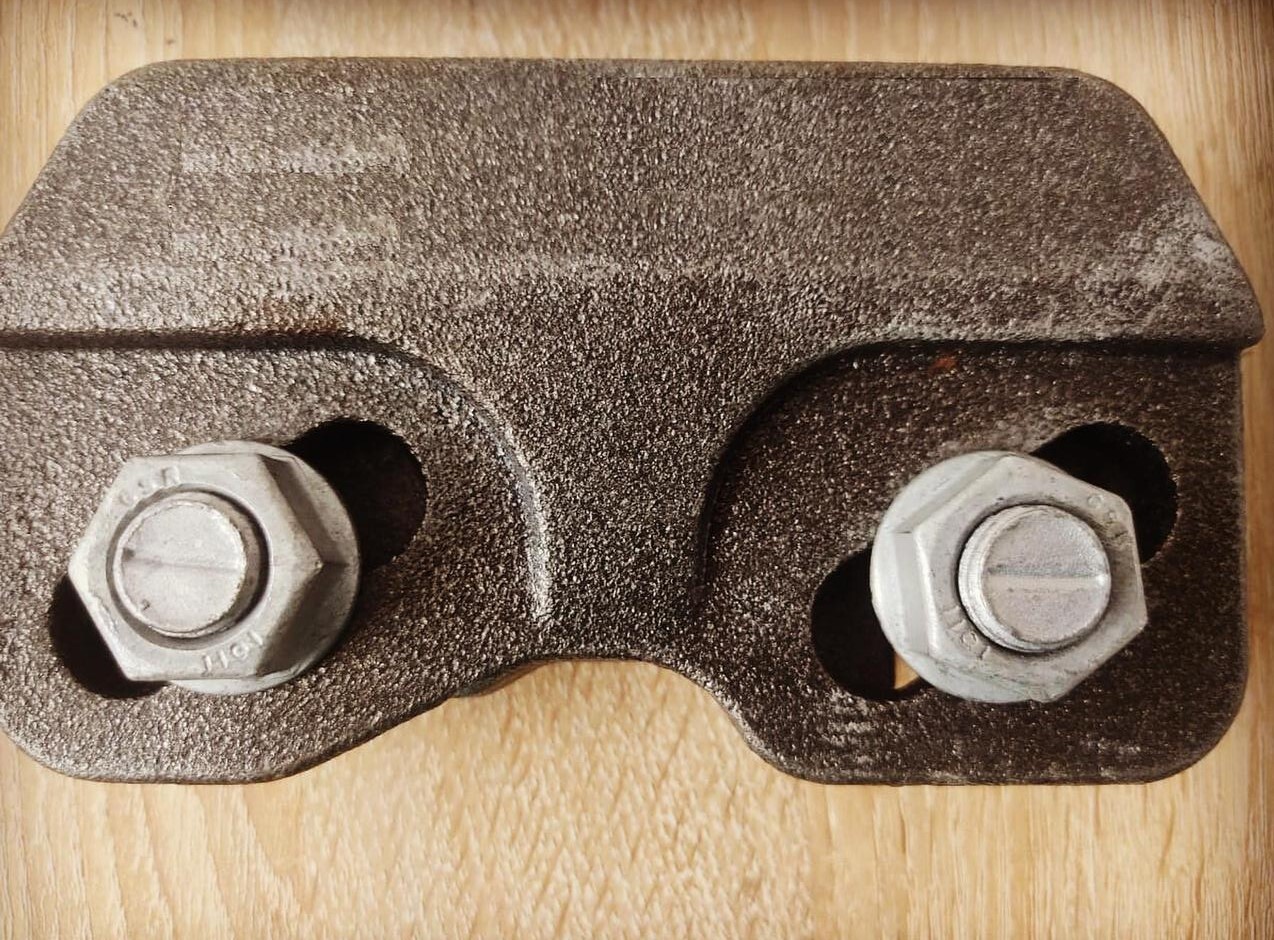 A100 Forged Weldable Rail Clamp - Color: Gray