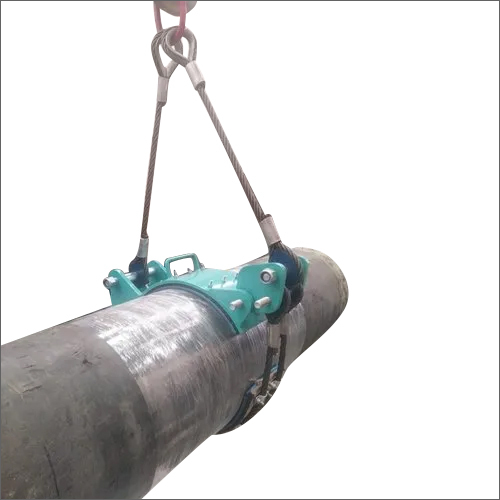 Steel Lined Choker Belt - Mild Steel, 10"-48" Diameter, Green Color | Durable Design for 1-15 Ton Load, Enhanced Safety for Pipe Alignment