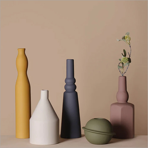 सजावटी अनियमित मोरांडी सिरेमिक फूलदान