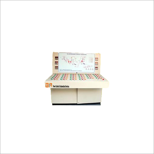 Mimic Control Desk - Mild Steel Construction, 50 MHz Frequency | White Powder Coated Finish, Rated Voltage 220-240 Volt