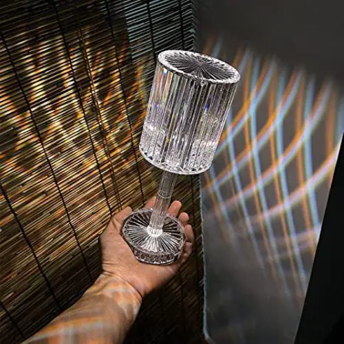 Crystal Lamp Usb Port Charging Bedside Table Lamp