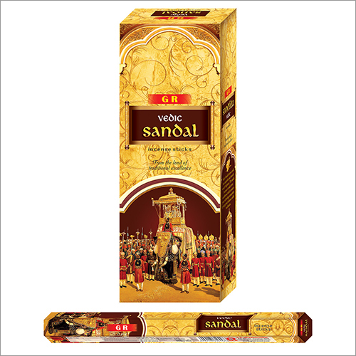 Sandal Incense Sticks - Bamboo Sticks, Artificial Fragrance Blend | Eco-Friendly, Aromatic Indian Style