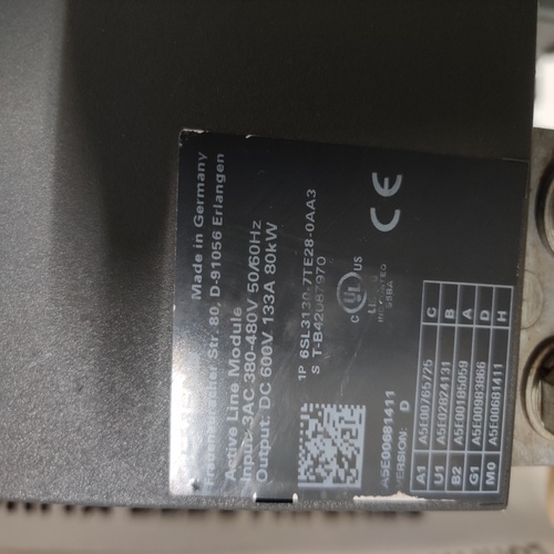 Siemens Sinamics 6sl3130-7te28-0aa3 Active Line Module