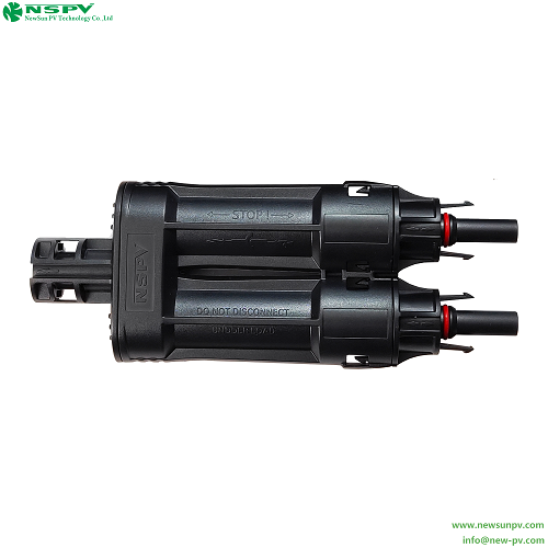 Ip68 Waterproof Tuv Certified Solar Branch Fuse Connectors 1500v Pv Fuse Connectors For Solar Energy System - Color: Black