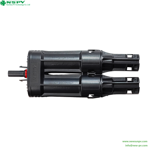 Black 4fbmf00-15 1500vdc High Precision Solar Branch Fuse Connector With Tuv Certificate