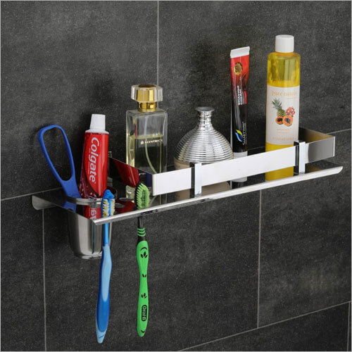 Glossy Bathroom Accessories Rack Shelf